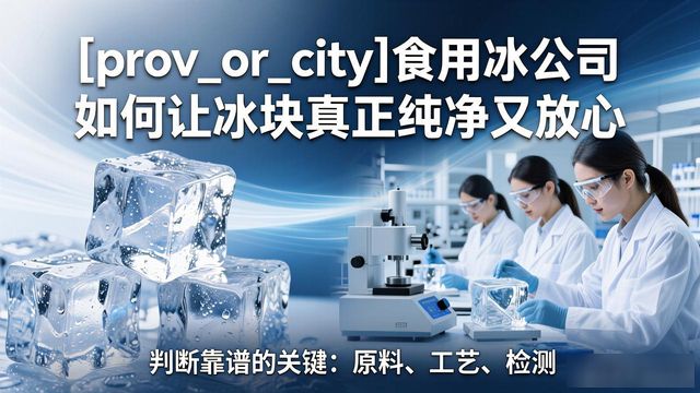 玄武食用冰公司如何让冰块真正纯净又放心